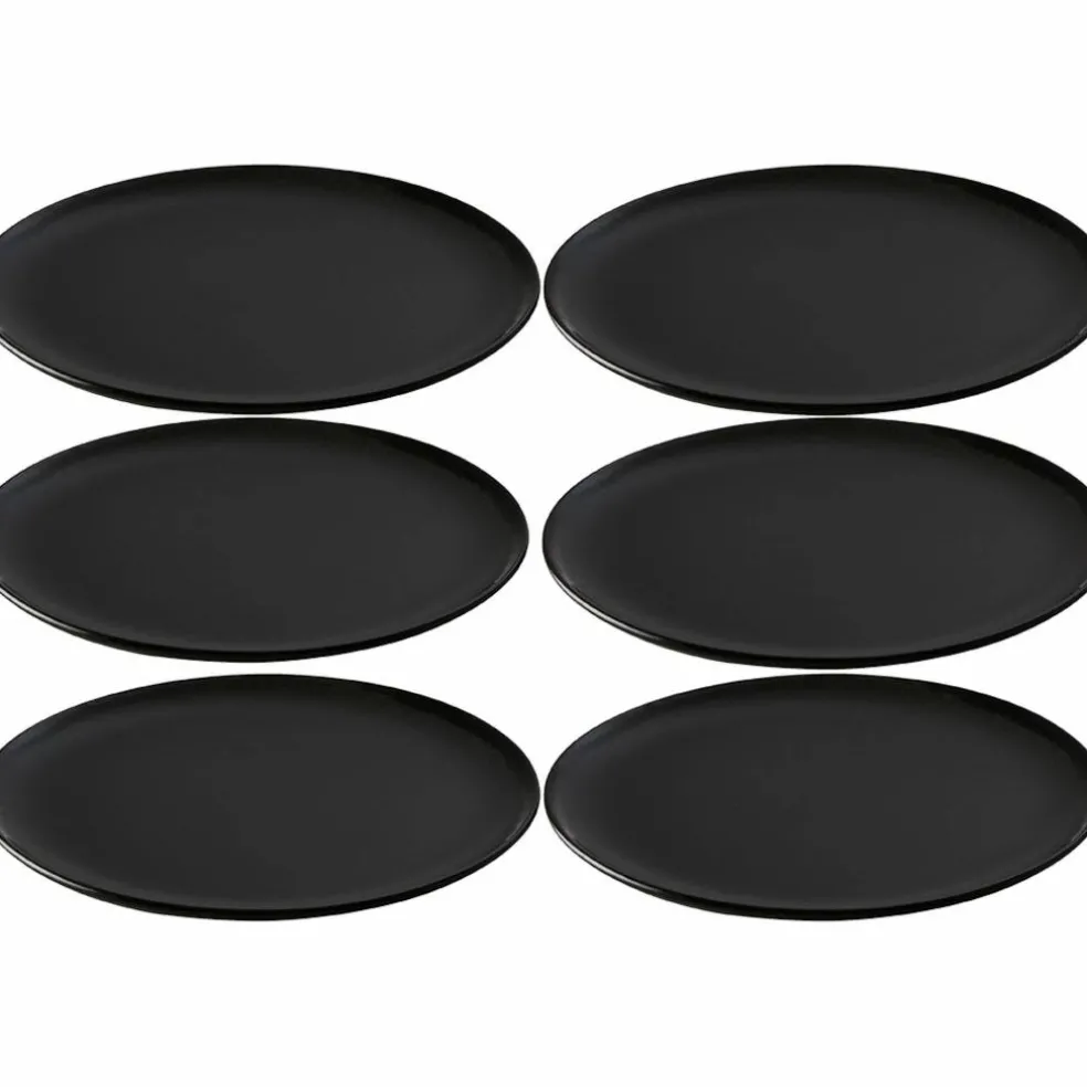 Frukosttallrik 23 cm, 6 st, titanium black