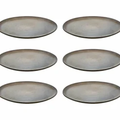 Frukosttallrik 23 cm, 6 st, titanium black