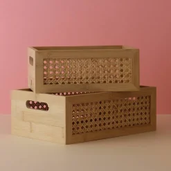 Förvaringsbox 15 cm, bambu
