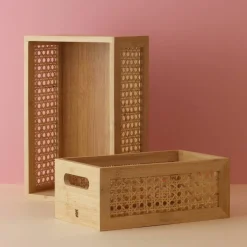Förvaringsbox 15 cm, bambu