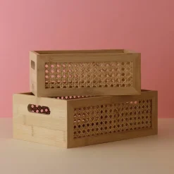 Förvaringsbox 15 cm, bambu