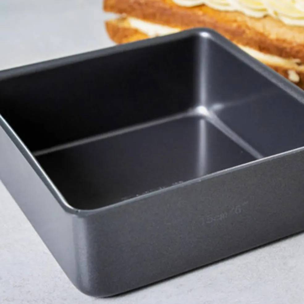 Fyrkantig Bakform Löstagbar Botten Non-stick 15 cm