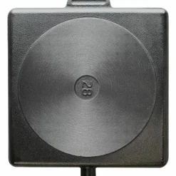 Fyrkantig gjutjärnsgrillpanna 28 cm, handtag i bok