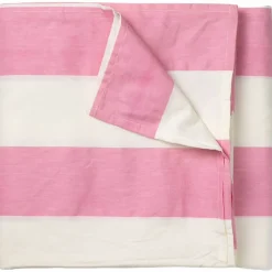 Gaia bordsduk 180x145 cm, rosa/vit