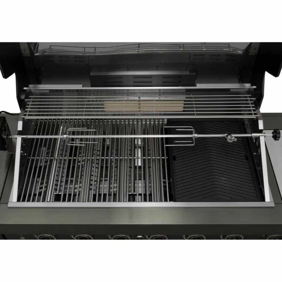 Gasolgrill Black Diamond 6+2 sommarkök, med kylskåp och vattenkran