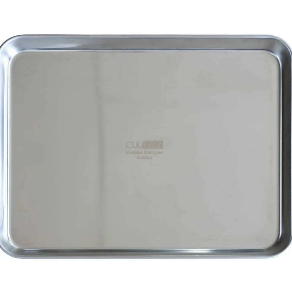 Gastrobleck + galler 31,5x24,5x2,5 cm, rostfritt stål