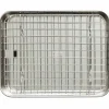 Gastrobleck + galler 26,5x20,5x2,5 cm, rostfritt stål