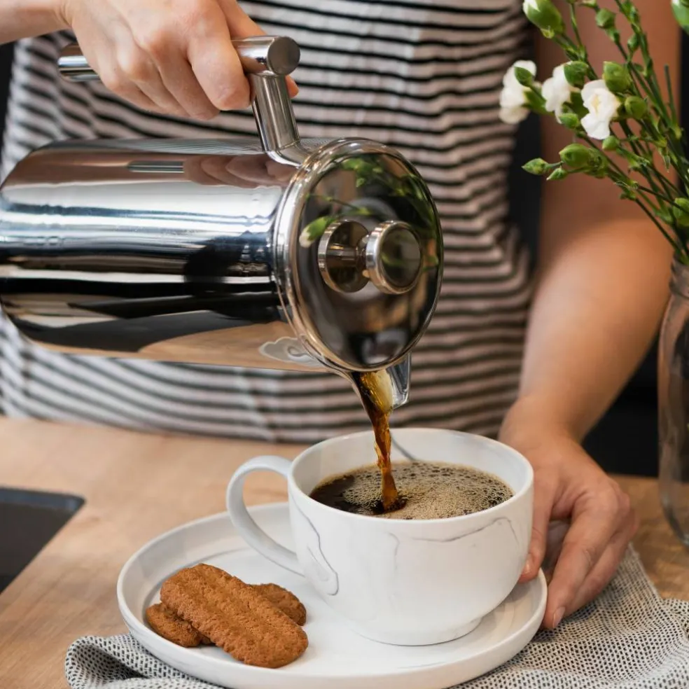 Gastro kaffepress 1 liter, rostfritt stål