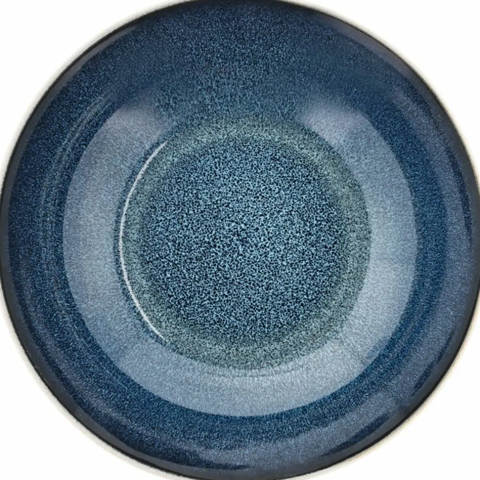 Gastro pastaskål 20 cm, vit/mörkblå