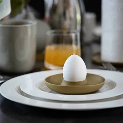 Äggkopp + hållare 4 st, taupe