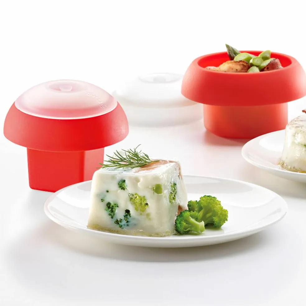Äggpocherare set, röd