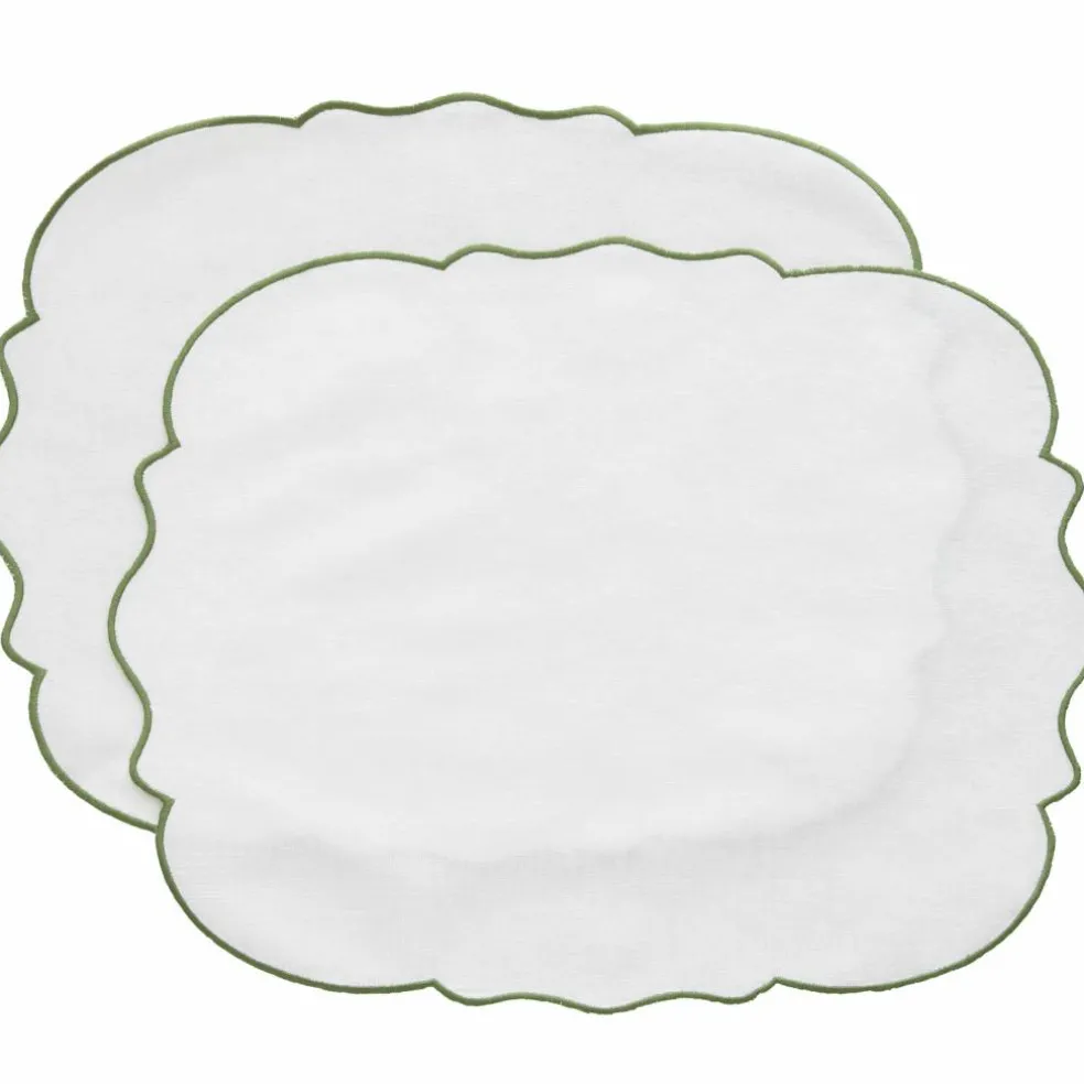 Gia bordtablett 2-pack, vit/vinröd