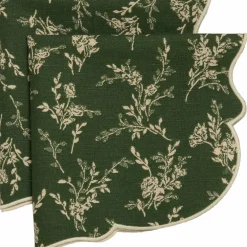 Gia servett blomma 45 x 45 cm 2-pack, beige