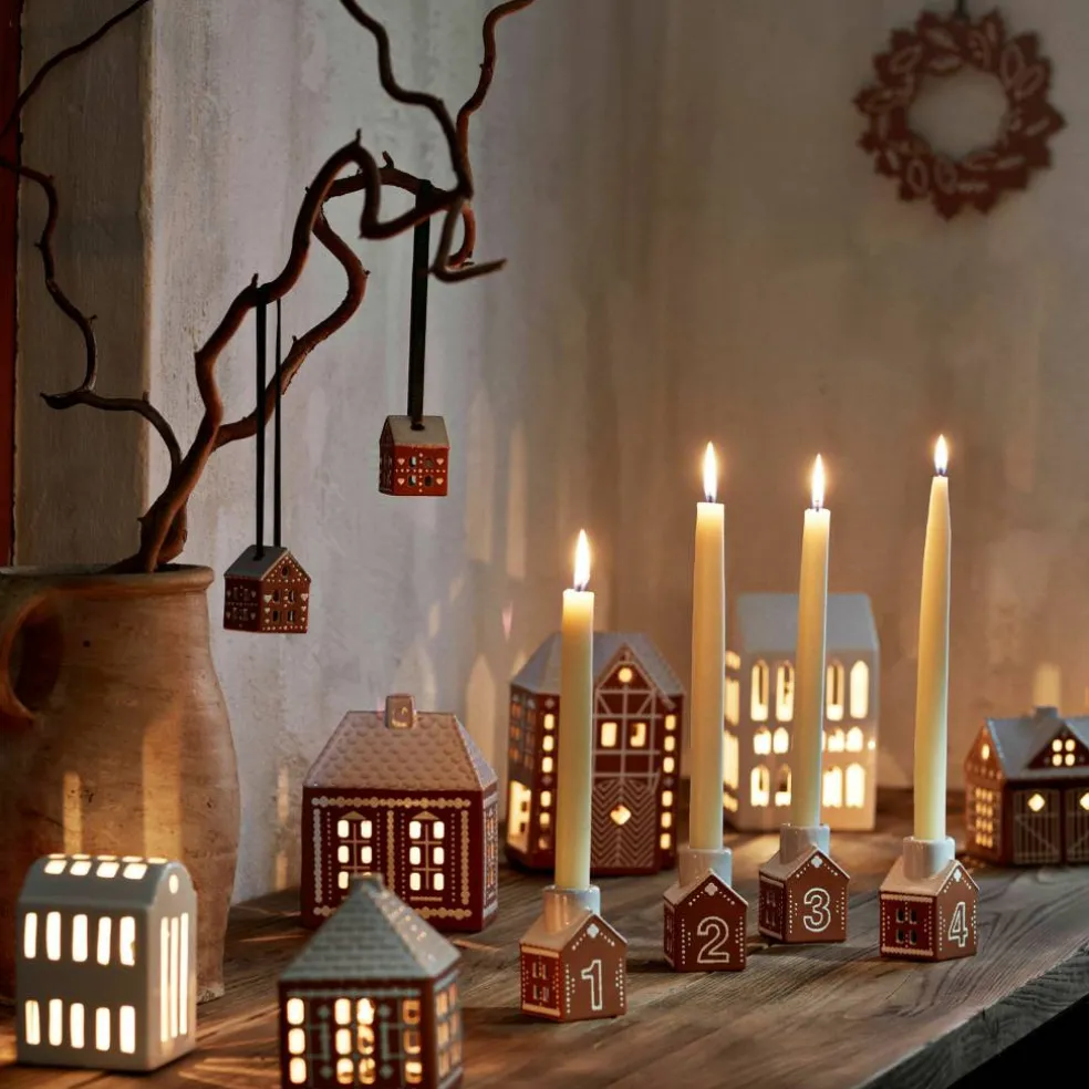 Gingerbread julhänge 2 st 5 cm, brun