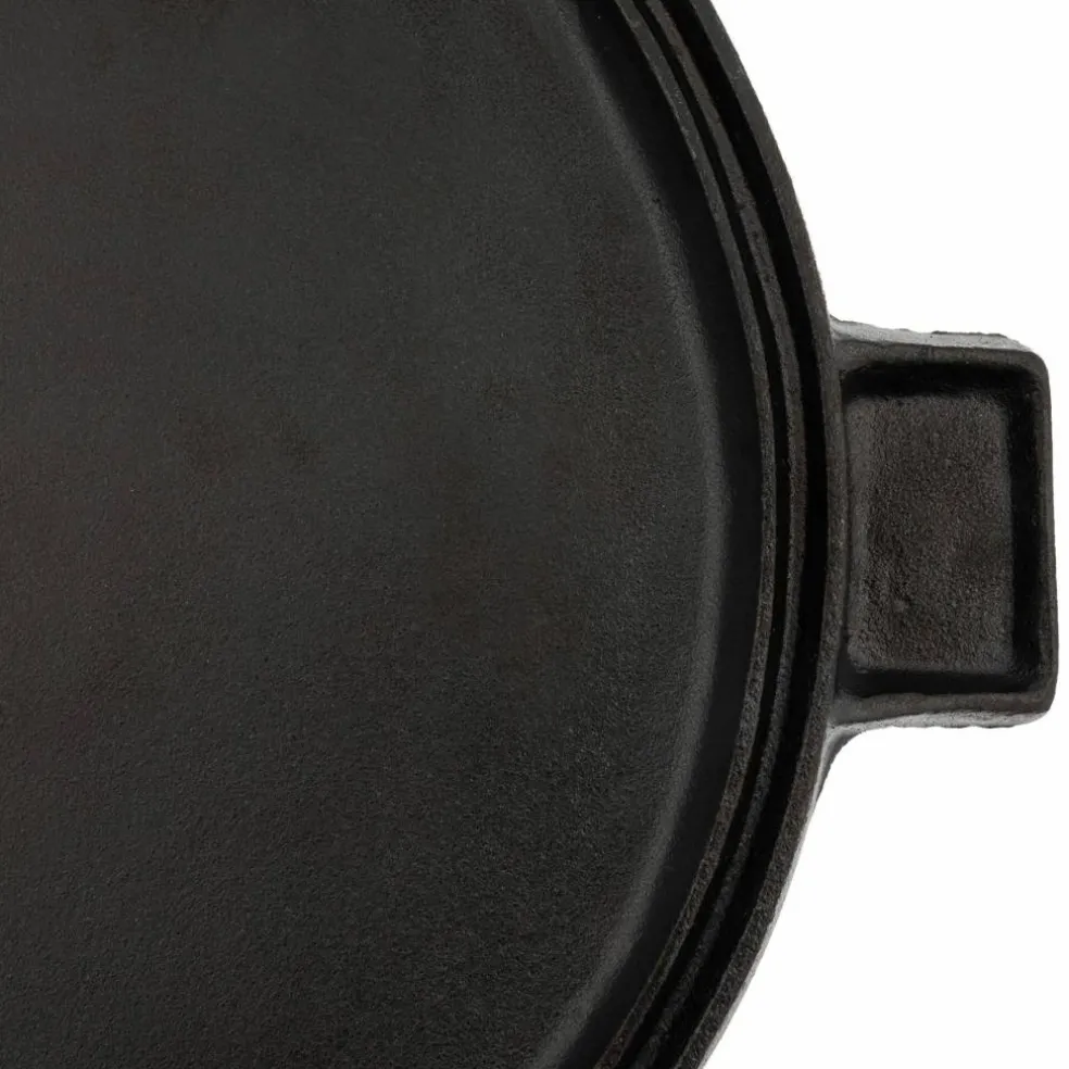 Gjutjärn Grill- och Stekplatta Rund 36 cm