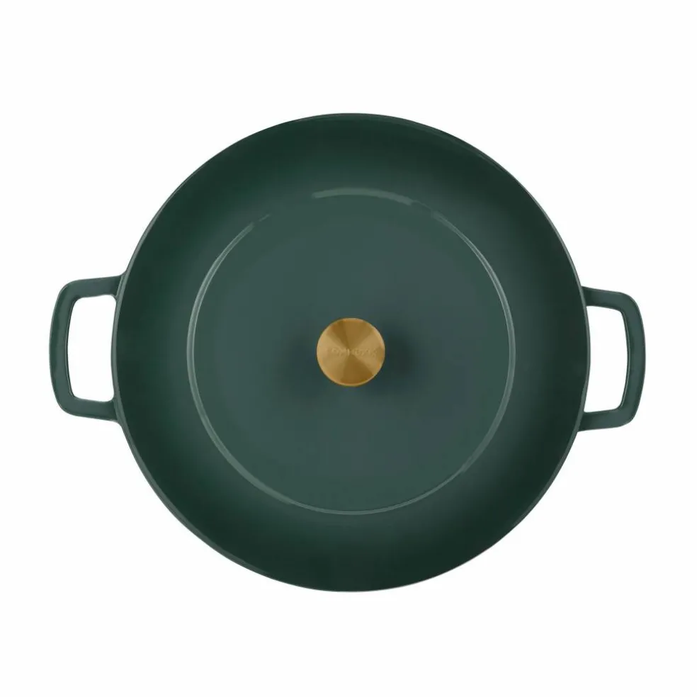 Gjutjärnsgryta 32 cm, grön