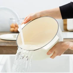 Gjutjärnsgryta 26 cm/5,2 liter, almond cream