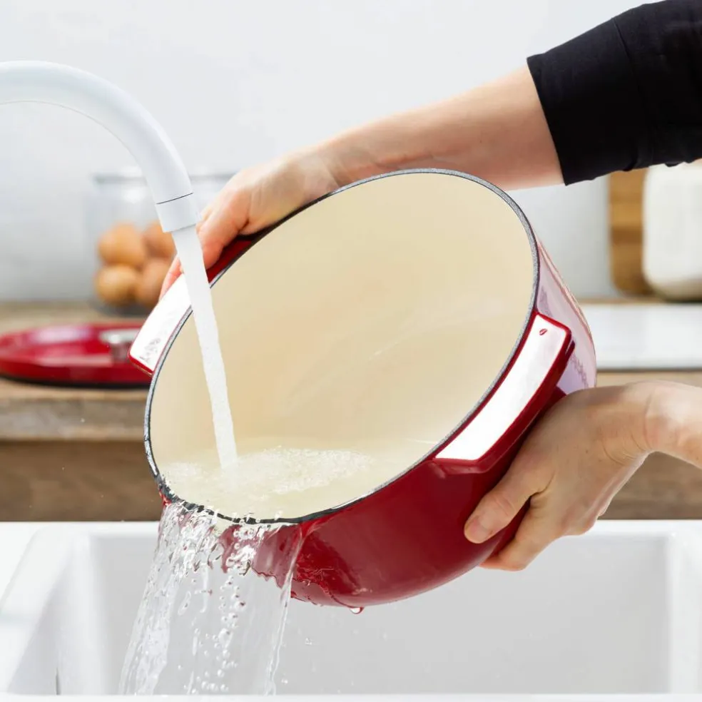 Gjutjärnsgryta 26 cm/5,2 liter, almond cream