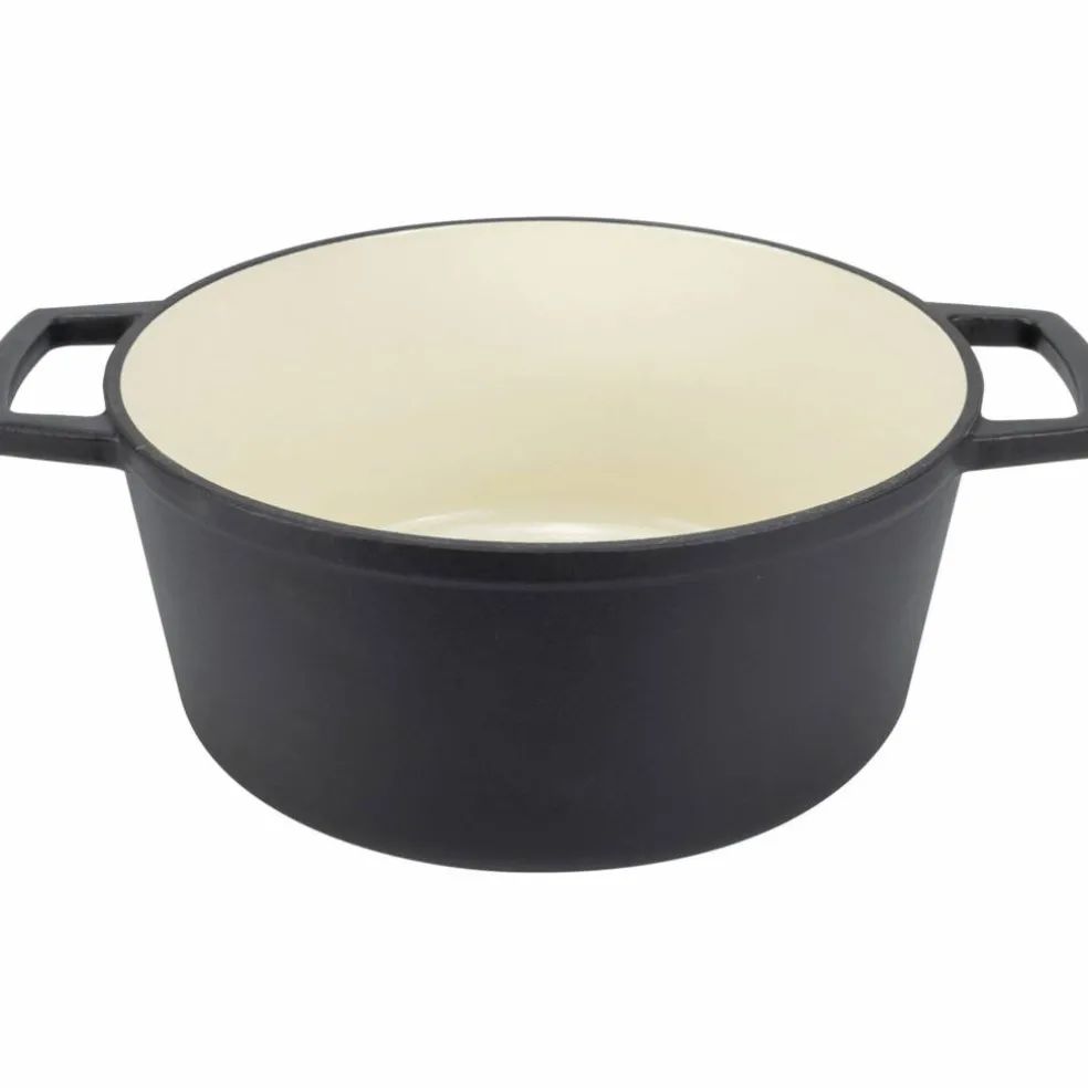 Gjutjärnsgryta 5 L Mattsvart