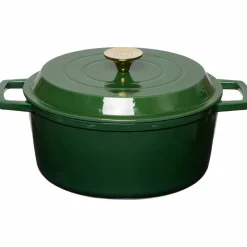 Gjutjärnsgryta 5,0L, mörkgrön
