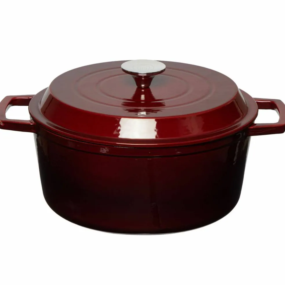 Gjutjärnsgryta 5,0L, mörkgrön