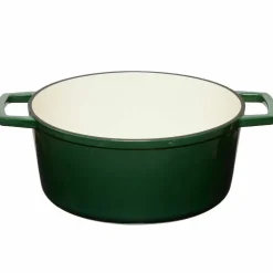 Gjutjärnsgryta 5,0L, mörkröd