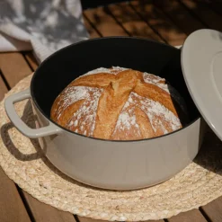 Gjutjärnsgryta med lock 28 cm/5,3 liter, grön