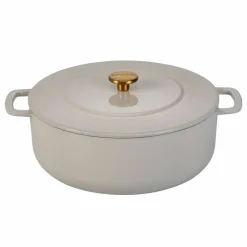 Gjutjärnsgryta med lock 28 cm/5,3 liter, grön
