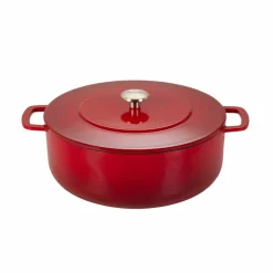 Gjutjärnsgryta med lock 28 cm/5,3 liter, grön