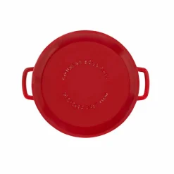 Gjutjärnsgryta med lock 28 cm/5,3 liter, cherry
