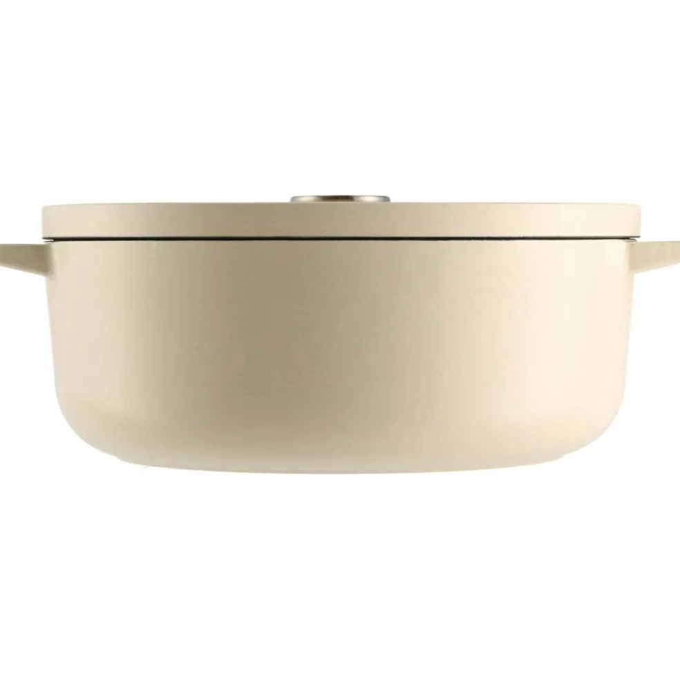 Gjutjärnsgryta oval 30 cm/5,6 liter, almond cream