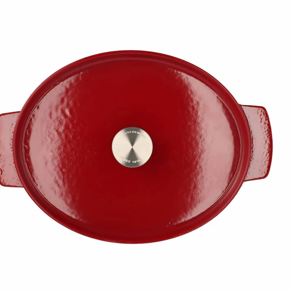 Gjutjärnsgryta oval 30 cm/5,6 liter, empire red