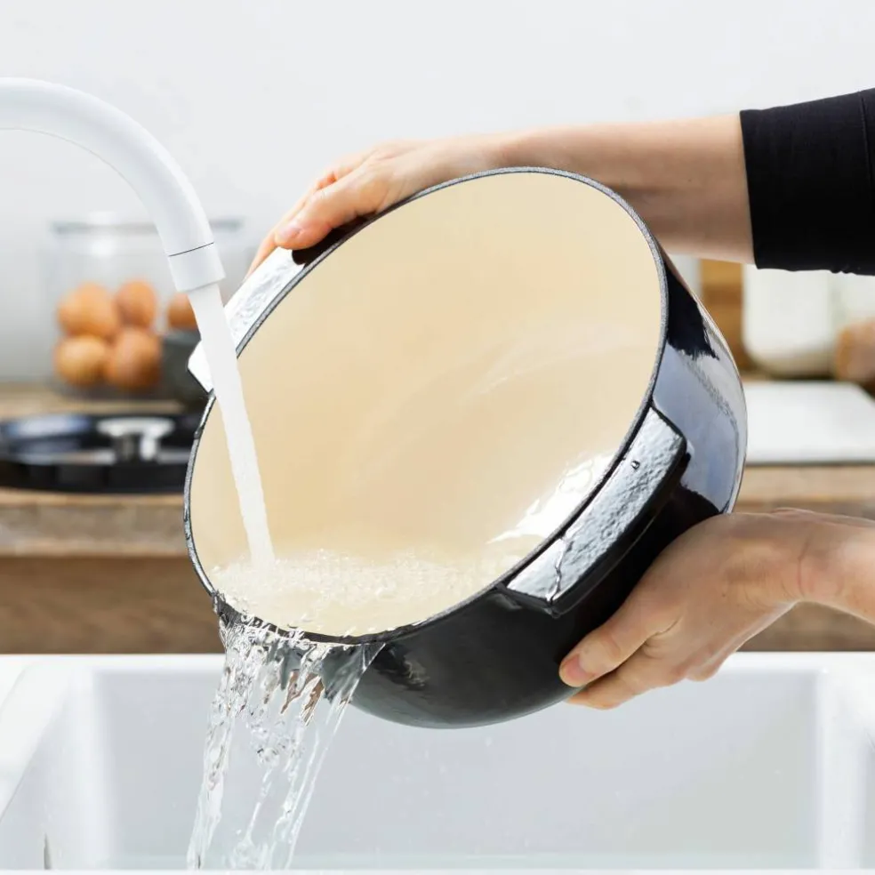 Gjutjärnsgryta oval 30 cm/5,6 liter, onyx black