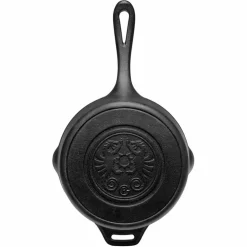 Gjutjärnskastrull med lock 2 liter