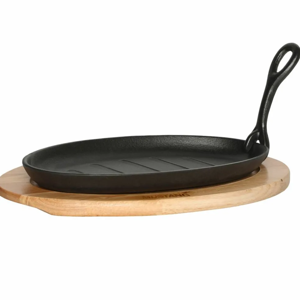 Gjutjärnspanna med avtagbart handtag