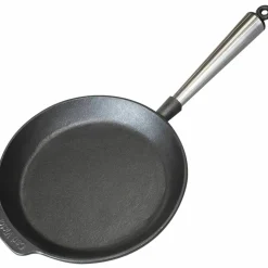 Gjutjärnsstekpanna 24 cm, stålhandtag