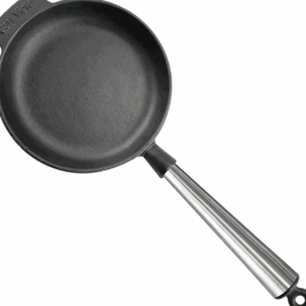 Gjutjärnsstekpanna 24 cm, stålhandtag