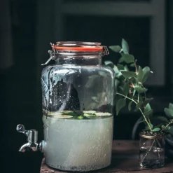 Glasbehållare med Tappkran 5 Liter