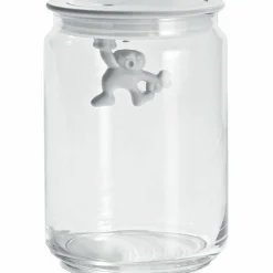 Glasburk med Lock Svart 90 cl
