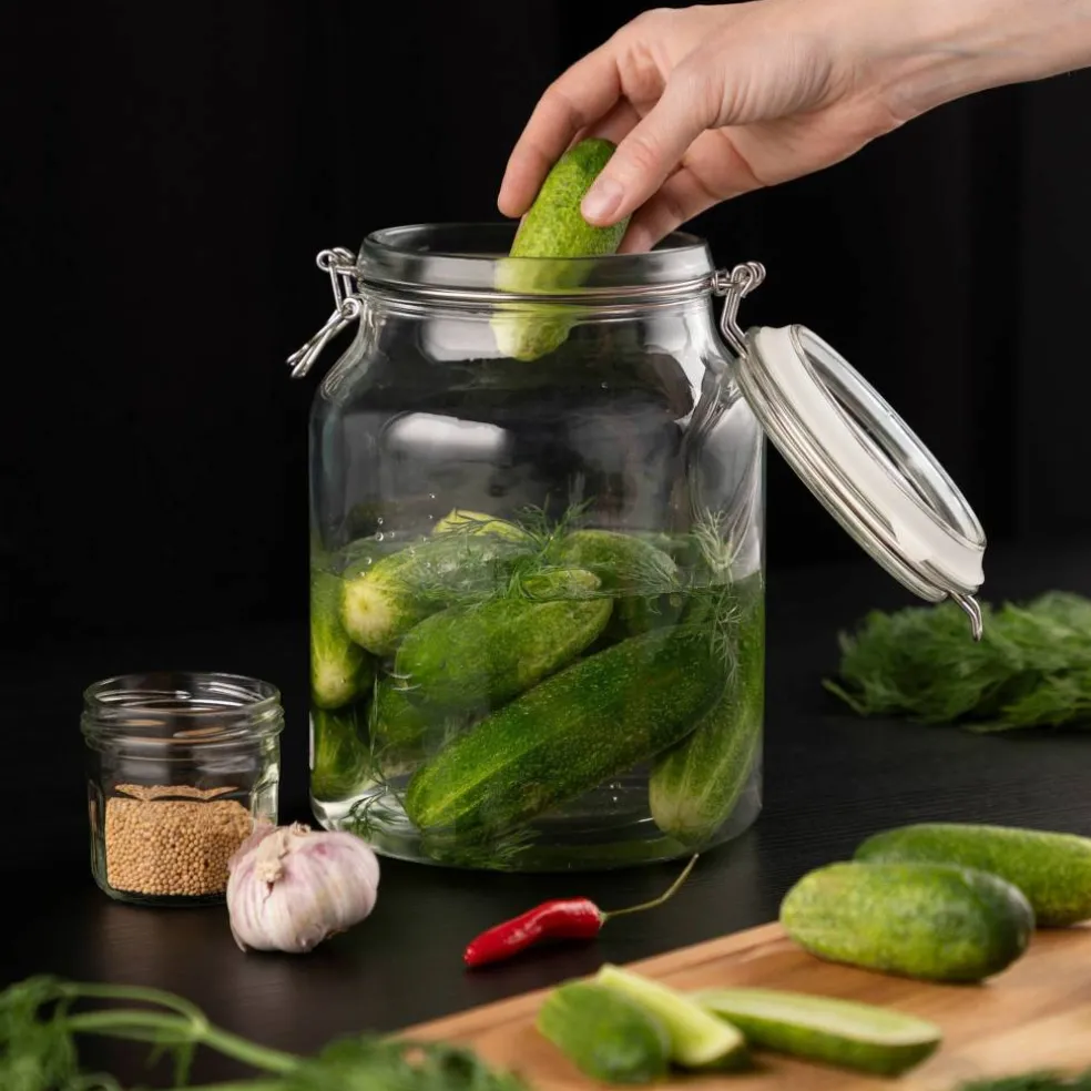 Glasburk med patentlock 3 liter