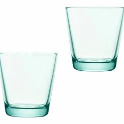 Glas 21 cl Vattengrön 2-pack