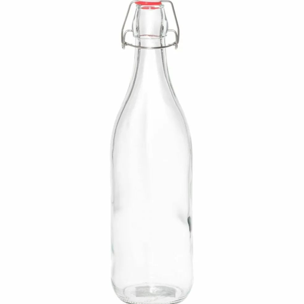 Glasflaska med patentlock 1 liter