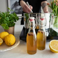 Glasflaska med patentlock 1 liter