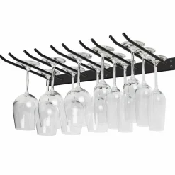 Glashängare till vägg 15 glas svart