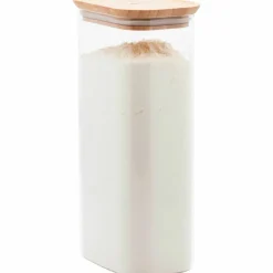 Glaslåda med bambulock 180 cl