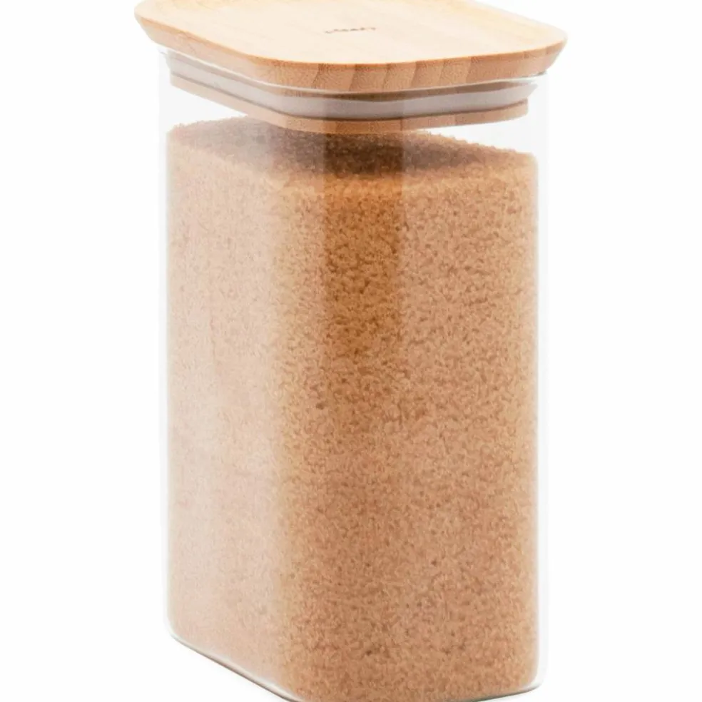 Glaslåda med bambulock 260 cl