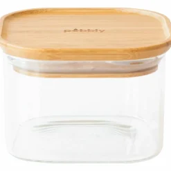 Glaslåda med bambulock 2200 ml