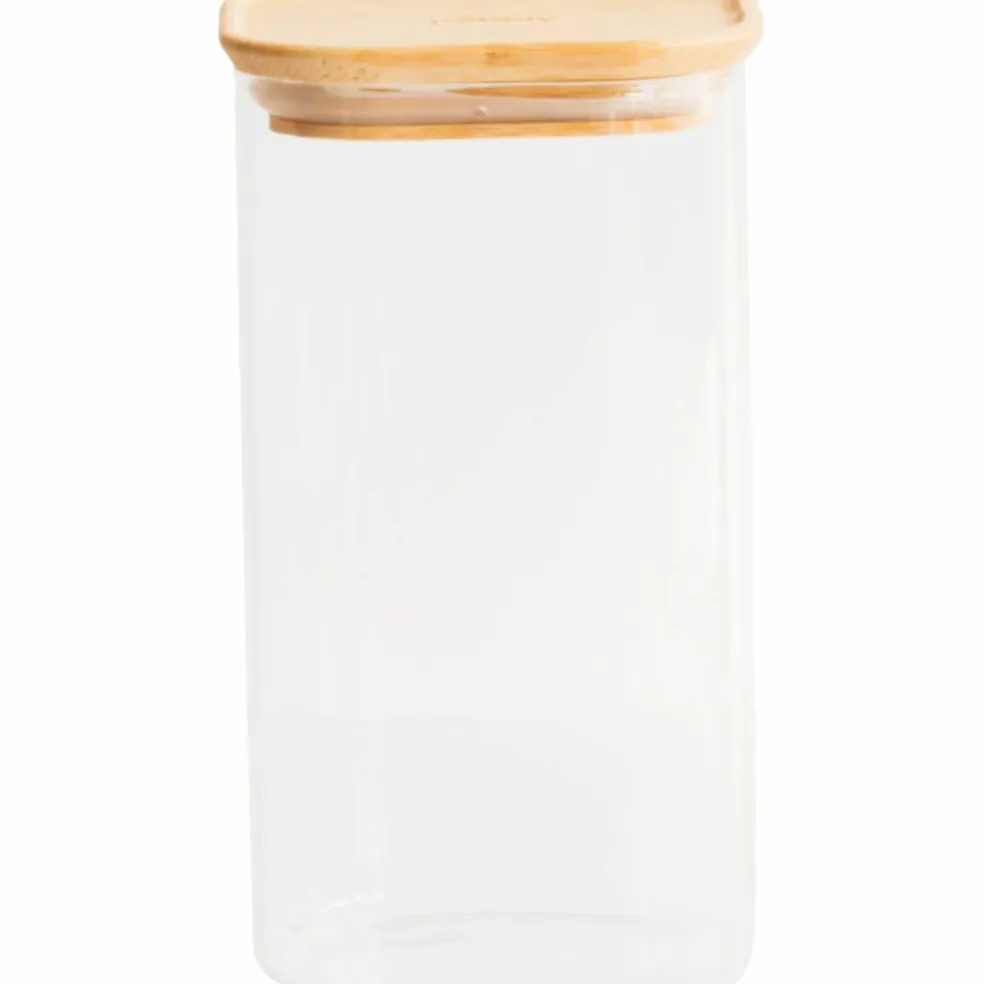 Glaslåda med bambulock 2200 ml
