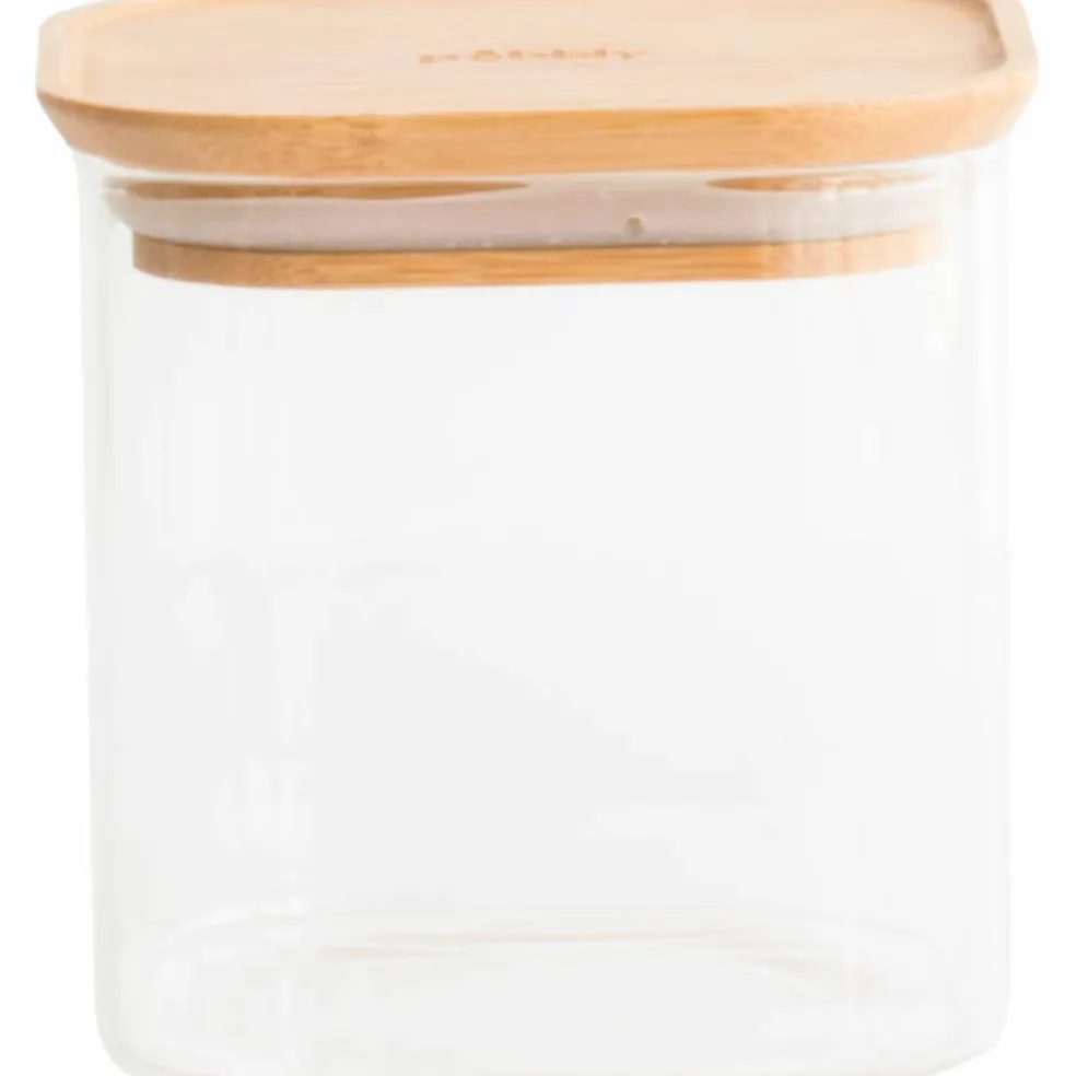 Glaslåda med bambulock 1400 ml