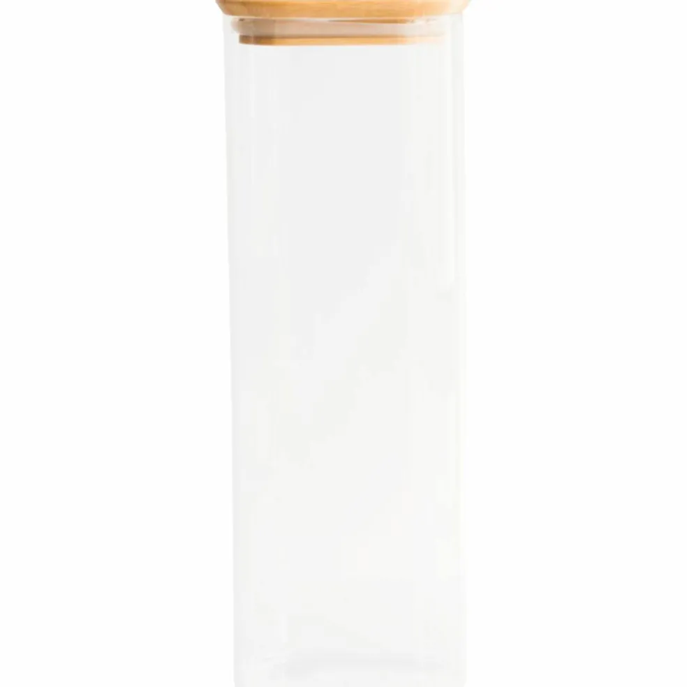 Glaslåda med bambulock 1400 ml